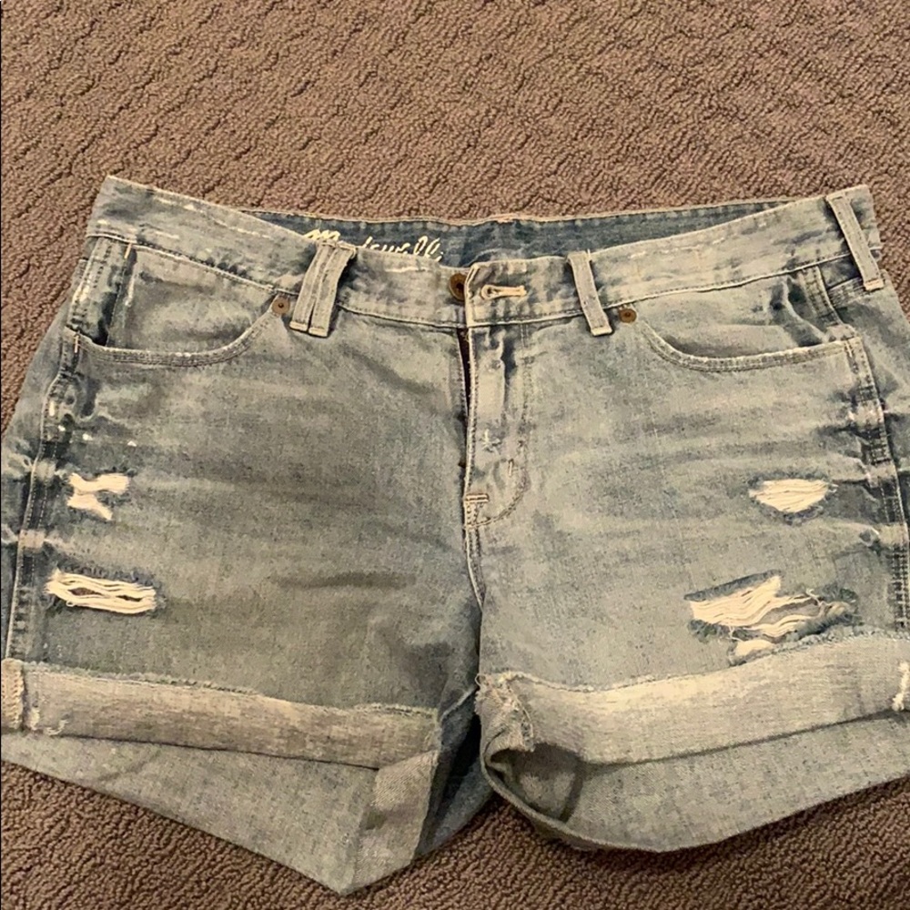 Madewell jeans shorts, light wash